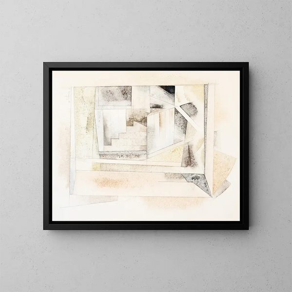 Staircase of the Bermuda - Charles Demuth — framed artwork on a wall