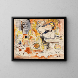 Charles Demuth - Count Muffat Discovers Nana with the Marquis de Chouard.webp