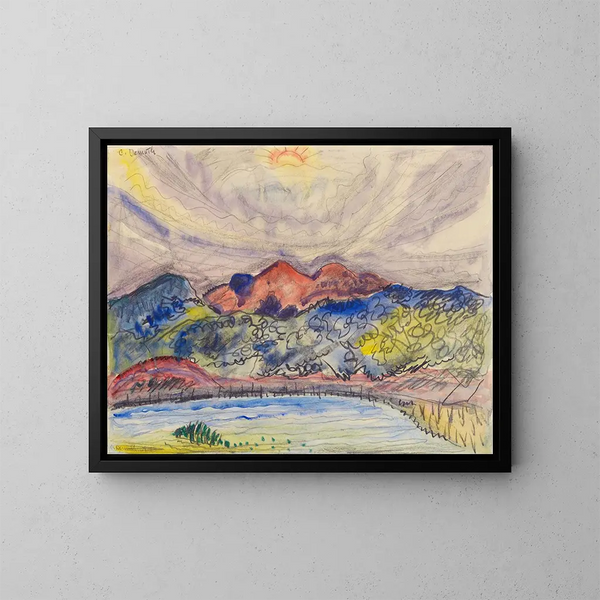 Paisaje temprano - Charles Demuth — cuadro enmarcado en la pared