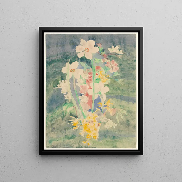 Narciso - Charles Demuth — cuadro enmarcado en la pared