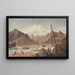 Mediterranean port painting - Charles Dyce — framed artwork on a wall