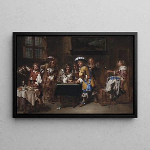 Charles Emanuel Biset - Trictrac Players.webp