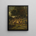 Bergère et son troupeau - Charles Émile Jacque — framed artwork on a wall