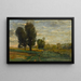 Auvers, los Plumets - Charles François Daubigny — cuadro enmarcado en la pared