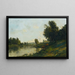Bord de l'Oise - Charles François Daubigny — framed artwork on a wall