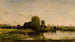 Río con aves de corral - Charles François Daubigny — vista de la obra