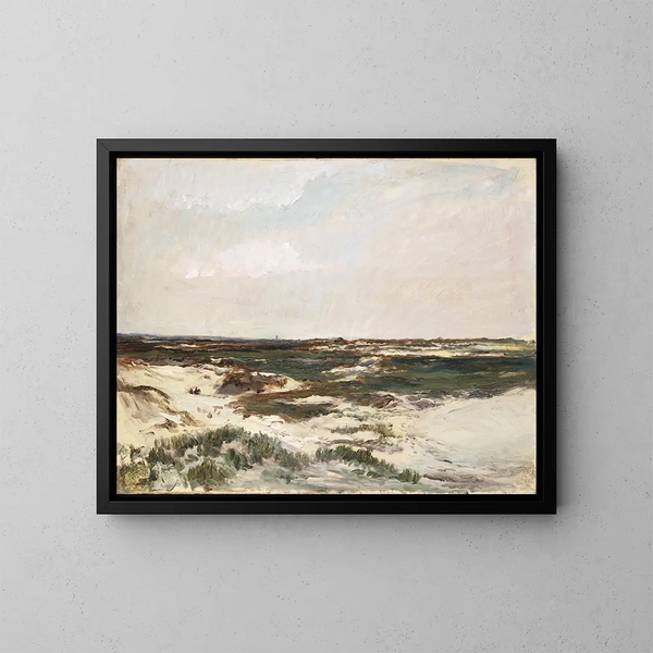 Las Dunas en Camiers - Charles François Daubigny — cuadro enmarcado en la pared