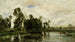 El borde del estanque - Charles François Daubigny — vista de la obra