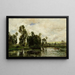 El borde del estanque - Charles François Daubigny — cuadro enmarcado en la pared