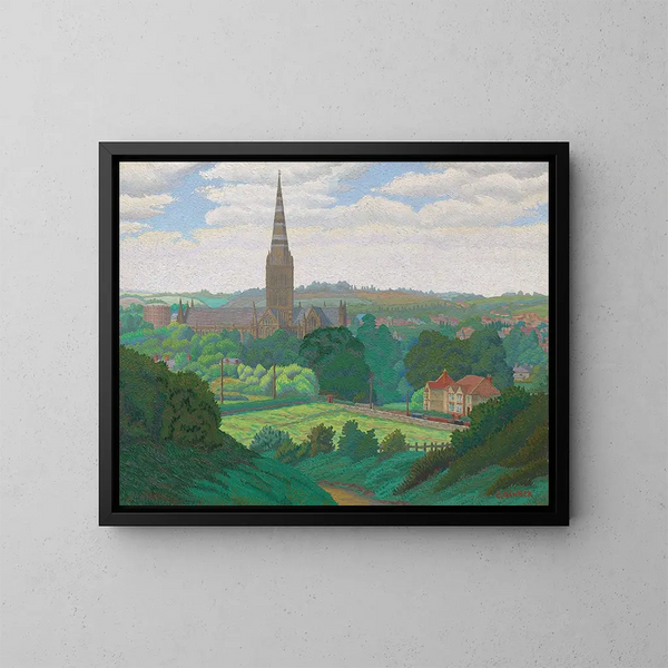 Salisbury - Charles Ginner — cuadro enmarcado en la pared