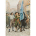 Reproduction of the painting Barnaby Rudge helping to lead the riots of Gordon - Charles Green