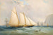 La goélette del Royal Yacht Squadron Viking frente a Needles - Charles Gregory — vista de la obra