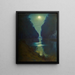Canal de Chelles Clair de Lune - Charles Guilloux — framed artwork on a wall