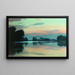 Pescador en un río al amanecer - Charles Guilloux — cuadro enmarcado en la pared
