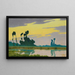 Landscape at Sunset - Charles Guilloux — framed artwork on a wall