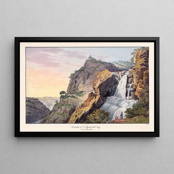 Charles Hamilton Smith - Cascade of St Miguel del Fai near Barcelona.webp
