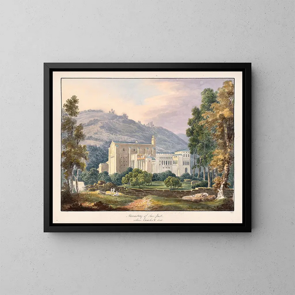 Monastère de San Just où Charles V est mort - Charles Hamilton Smith — framed artwork on a wall