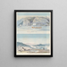 Rive nord du Grand lac des Esclaves et vue vers la mer depuis l'île de Montréal - Charles Hamilton Smith — framed artwork on a wall