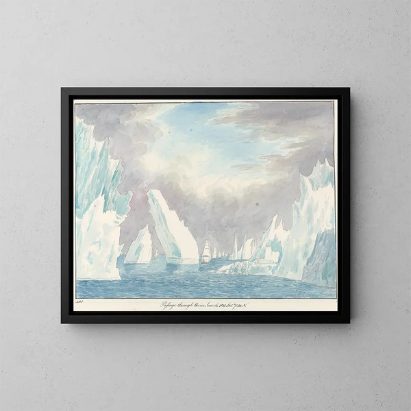 Passage à travers la glace - Charles Hamilton Smith — cuadro enmarcado en la pared