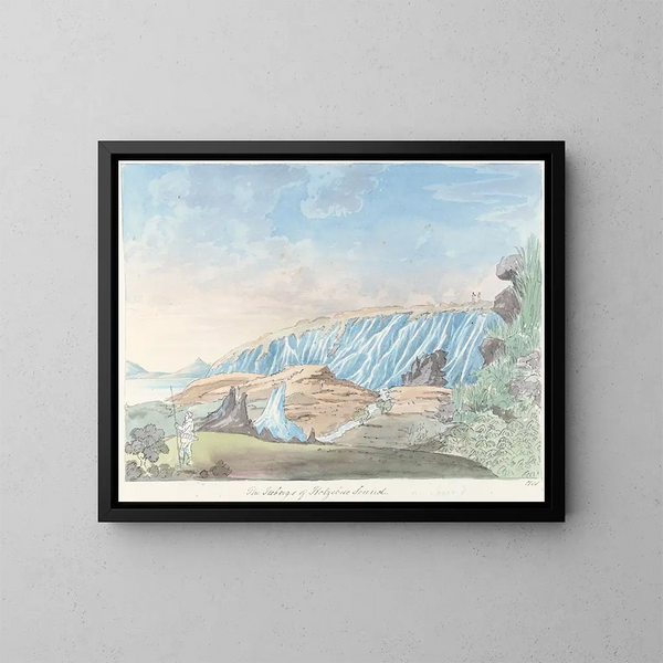 Los icebergs del sonido de Kotzebue - Charles Hamilton Smith — cuadro enmarcado en la pared