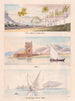 Three images Don Miguel's Country House Belém Sur le Tage Vers Belém - Charles Hamilton Smith — artwork view