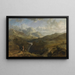 Una cacería en las tierras - Charles Henry Schwanfelder — cuadro enmarcado en la pared