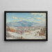 High Peak y Round Top Catskill en invierno - Charles Herbert Moore — cuadro enmarcado en la pared