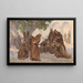 Monjes jugando a la pelota - Charles Hermans — cuadro enmarcado en la pared