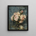 Nature morte avec des roses dans un vase en verre - Charles Hermans — framed artwork on a wall