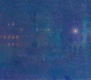 Charles Johann Palmi - Mnchen bei Nacht Marienplatz.webp