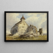 Ruinas de capilla - Charles John Hills — cuadro enmarcado en la pared