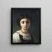 Portrait of an Italian Young Girl - Charles Landelle — framed artwork on a wall