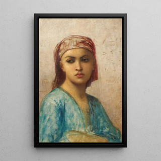 Charles Landelle - Portrait Of An Oriental Woman.webp
