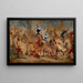 Combat between Menelaus and Paris - Charles Le Brun — framed artwork on a wall