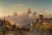 Evening by the riverside - Charles Leickert — artwork view