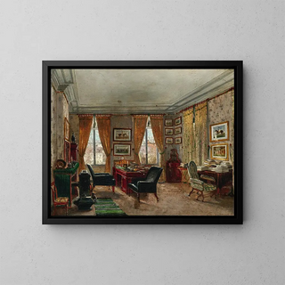 Charles Ligny - The Interior of a Horse Lovers Home.webp