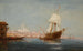 Caïque y velero en el Bósforo - Charles Malfroy — vista de la obra