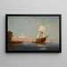 Caïque y velero en el Bósforo - Charles Malfroy — cuadro enmarcado en la pared