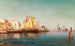 Navíos en el puerto - Charles Malfroy — vista de la obra