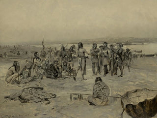 Charles Marion Russell - Lewis And Clark Meeting The Mandans Lewis And Clark Expedition.webp