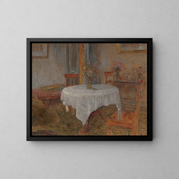 Interior - Charles Mertens — cuadro enmarcado en la pared