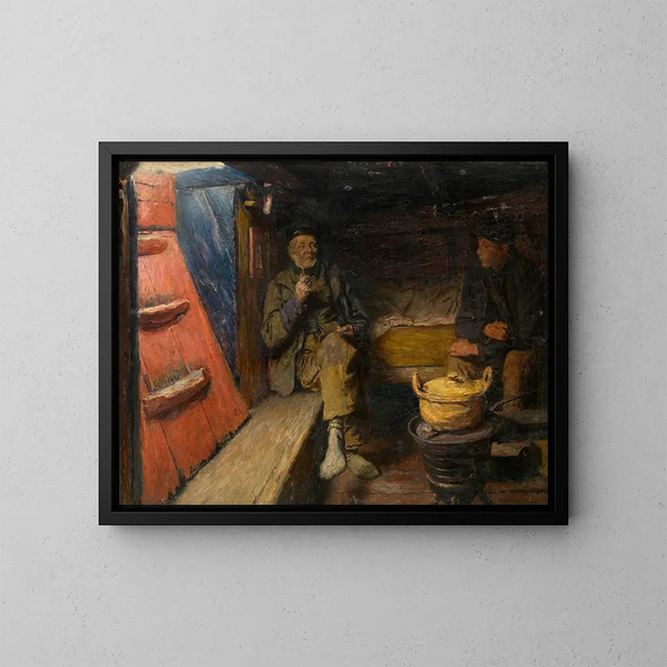 Saloon - Charles Mertens — cuadro enmarcado en la pared