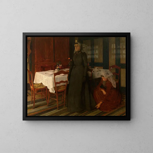 La vestido de novia - Charles Mertens — cuadro enmarcado en la pared