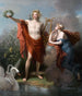 Apolo Dios de la Luz Elocuencia Poesía y Bellas Artes Con Urano Musa de la Astronomía - Charles Meynier — vista de la obra