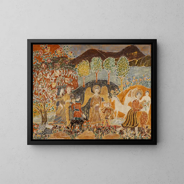 Ángeles - Charles Prendergast — cuadro enmarcado en la pared