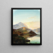 Sunset over the Scottish Loch - Charles Robert Leslie — framed artwork on a wall