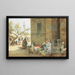 Escena de mercado en El Cairo - Charles Robertson — cuadro enmarcado en la pared