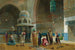Prayer in the Sultan Hassan Mosque in Cairo - Charles Robertson — artwork view