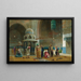 Prayer in the Sultan Hassan Mosque in Cairo - Charles Robertson — framed artwork on a wall