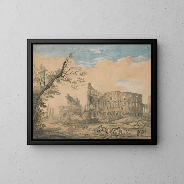 El Coliseo de Roma - Charles Robertson — cuadro enmarcado en la pared